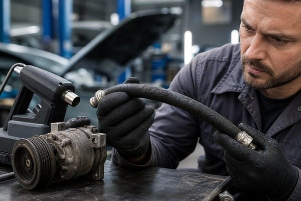 Temperature effects on AC hose